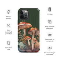 Image 12 of Colorful Mushroom Watercolor Mycology Nature Whimsical Tough Case for iPhone®