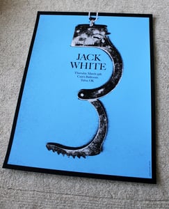 Image of Jack White poster Tulsa OK 2012