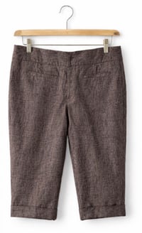 Image 6 of New Sz.10 New Directions Brown Linen Dress Capri #228*10