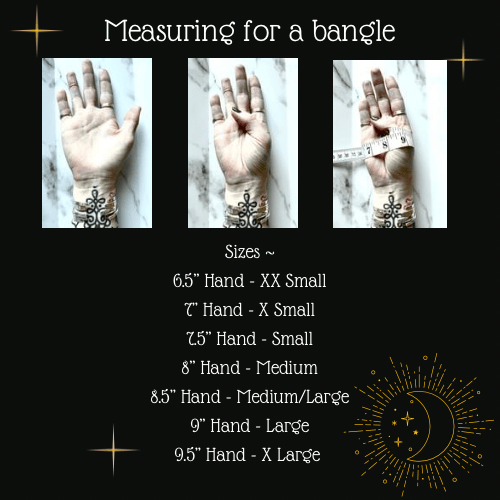 Chunky Stars, Moons And Dots Bangle Handmade Sterling Silver