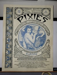 Image 2 of PIXIES: 2023 European Tour Poster - Artist Edition - 2 LEFT