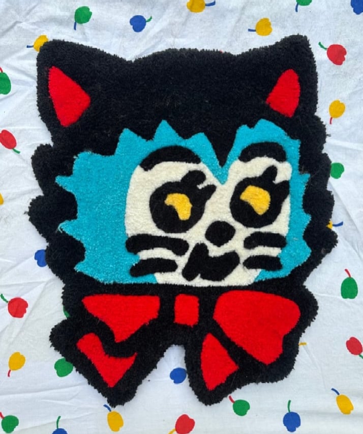 Image of BLUE CAT RUG