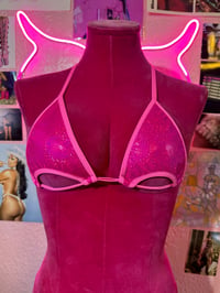 Image 1 of Pink peekaboo top