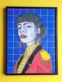 Image 1 of 'CLOWNS' original illustration (A3, frame incl.)