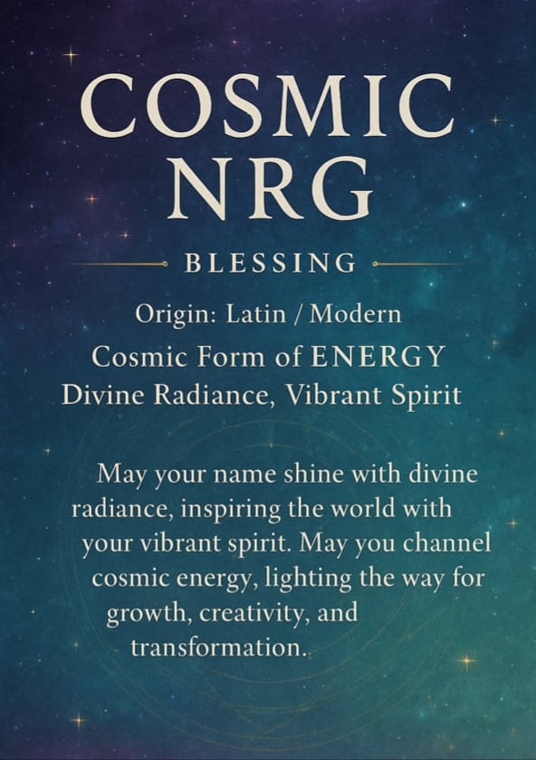 Image of Custom Name Meaning Blessing Cards Digital & Printable