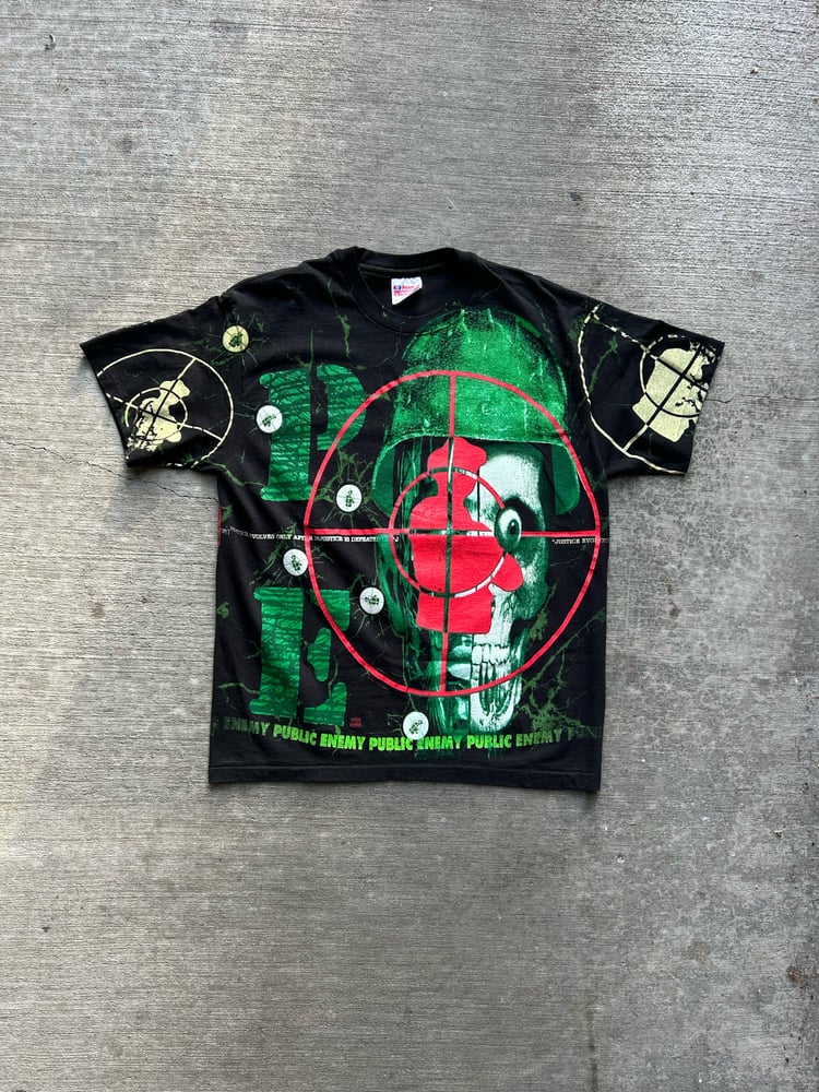 Image of Vintage 1992 Public Enemy AOP Rap Tee