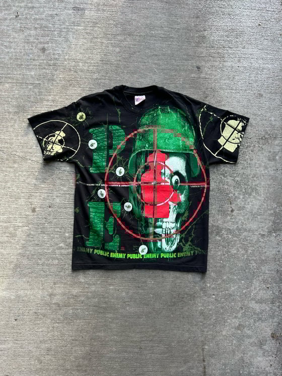 Image of Vintage 1992 Public Enemy AOP Rap Tee
