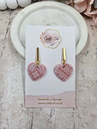 Image 1 of Lace Heart Earrings