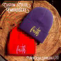 Image 1 of Faith Beanie / Custom Colors
