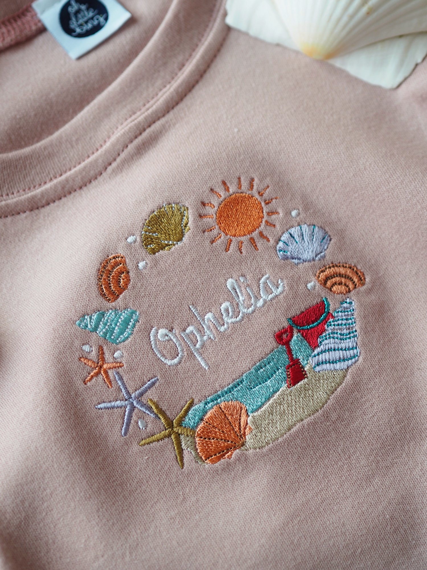 Image of Sea Shells & Sunshine - Dusty Pink Tee