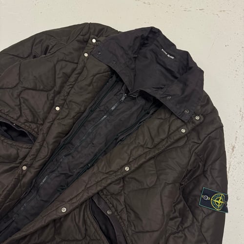 Image of AW 1999 Stone Island Raso Gommato Reversible Jacket, Size XL