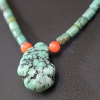 Image 6 of 1 strand turquoise Nugget necklace