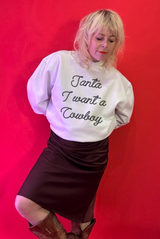 Image of santa I want a cowboy