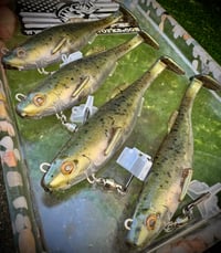 Image 2 of 6” Cutt Throat RIGGED Swimbaits - “ATOMIC SHAD”