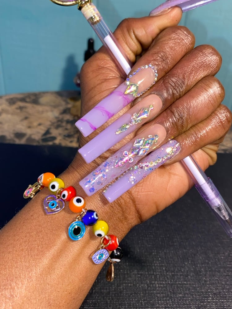 Image of Evil Eye Bracelet With Charms