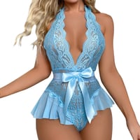 Lace Bow Suit 