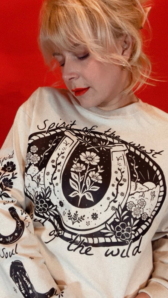 Image of Spirit of the west, soul of the wild long sleeve tee 