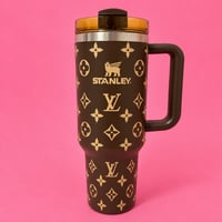Brown tumbler 