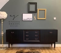 Image 1 of A stunning Teak G plan sideboard in black 
