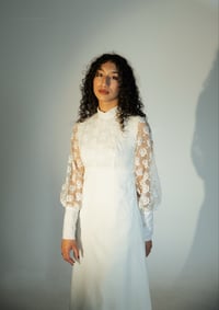 Image 8 of 1970s Lace Hooded Wedding Set