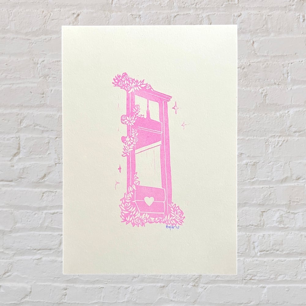 Guillotine Linoprint 