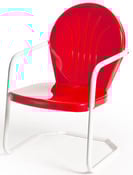 Image of Vintage Retro Metal Lawn Chair U-Pick the Color ... "The Metropolis"