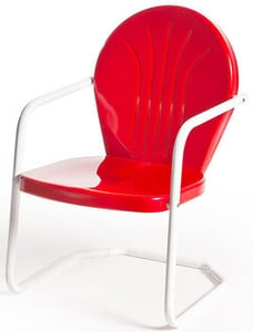 Image of Vintage Retro Metal Lawn Chair U-Pick the Color ... "The Metropolis"