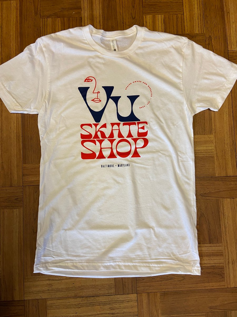 Image of FACE TEE on WHITE 