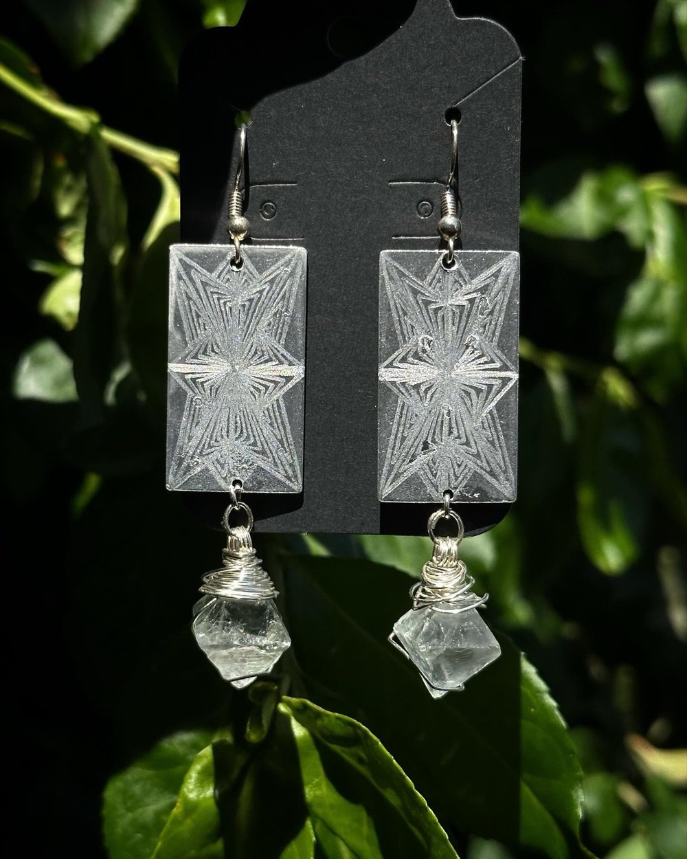 Image of Assorted Silver Engraved Earrings