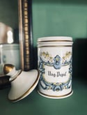 Grand pot d'apothicaire, porcelaine, inscription Ung.Popul. (onguent populéum)