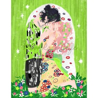 Image 3 of Green Yuri “The Kiss” Print