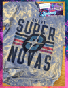 Blue Vintage Supernovas™️ Bleached Tee 