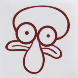 Image of Squidward Head Sticker Decal