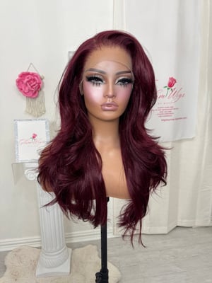 Image of Burgundy free part luxury (ready to ship) 