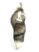 Image of Reddish Brown UFG Fox Tail Keychain