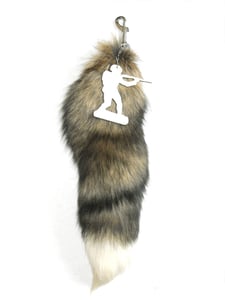 Image of Reddish Brown UFG Fox Tail Keychain