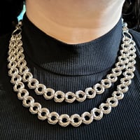 Image 4 of CHLORIS Layered Mobius Chainmail Necklace