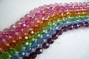 Image of Retro Vintage-Inspired Swarovski 10mm Faceted Round Crystal Bead Choker
