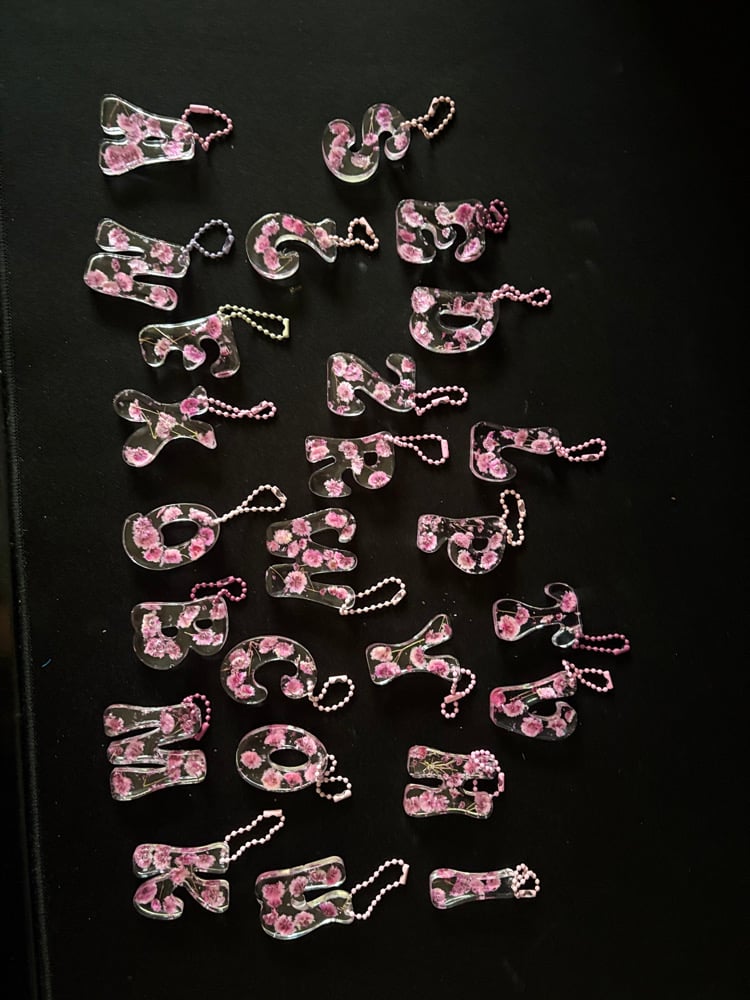 Image of alphabet key chains