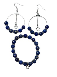 Image 1 of Star Pendant Bracelet & Earring Set
