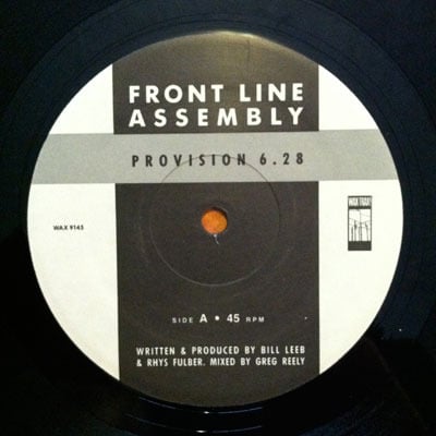 FRONT LINE ASSEMBLY-Provision 12" Vinyl/Original STILL SEALED!