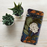 Image 7 of Art Nouveau Inspired Blue, Orange and White Boho Hippie Floral Sketch Tough case for Samsung®