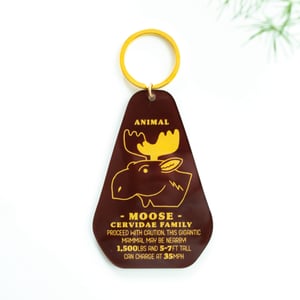 Moose Track Keychain