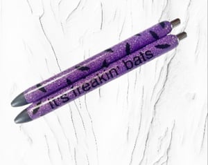 Image of It’s Freakin’ Bats Halloween Glitter Pen