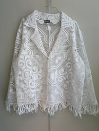 Image 3 of Unisex crochet blazer (m/l)