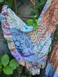 Image 5 of Patchwork Stevie top purple tassels