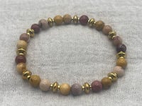 Image 1 of Mookaite Crystal Gemstone Bracelet