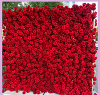 8x8 Red Flower Wall
