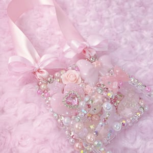 Image of Coquette Z Flip 5 Rhinestone Deco Case 