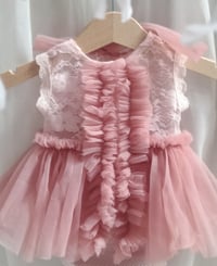Image 2 of Baby girls photoshoot outfit | Mia | 0-3 months |pink